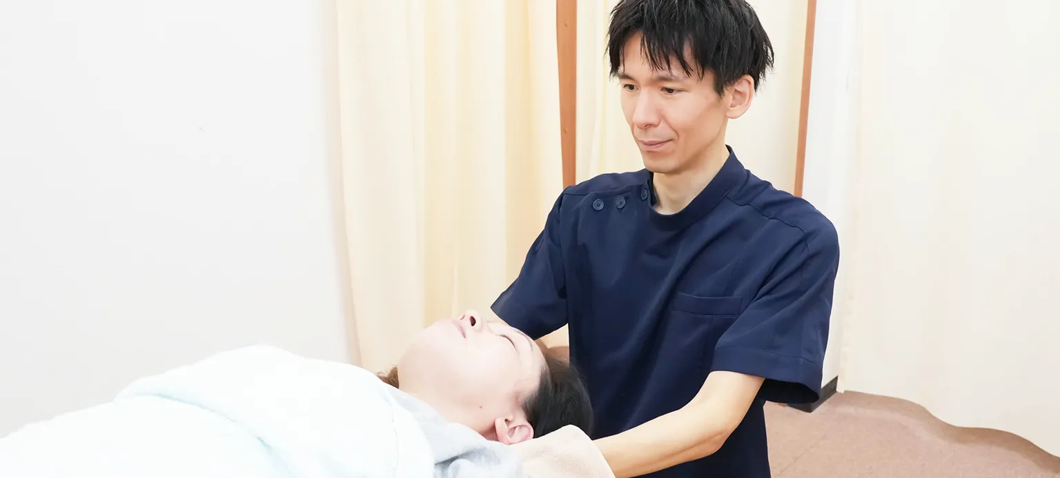 施術の模様