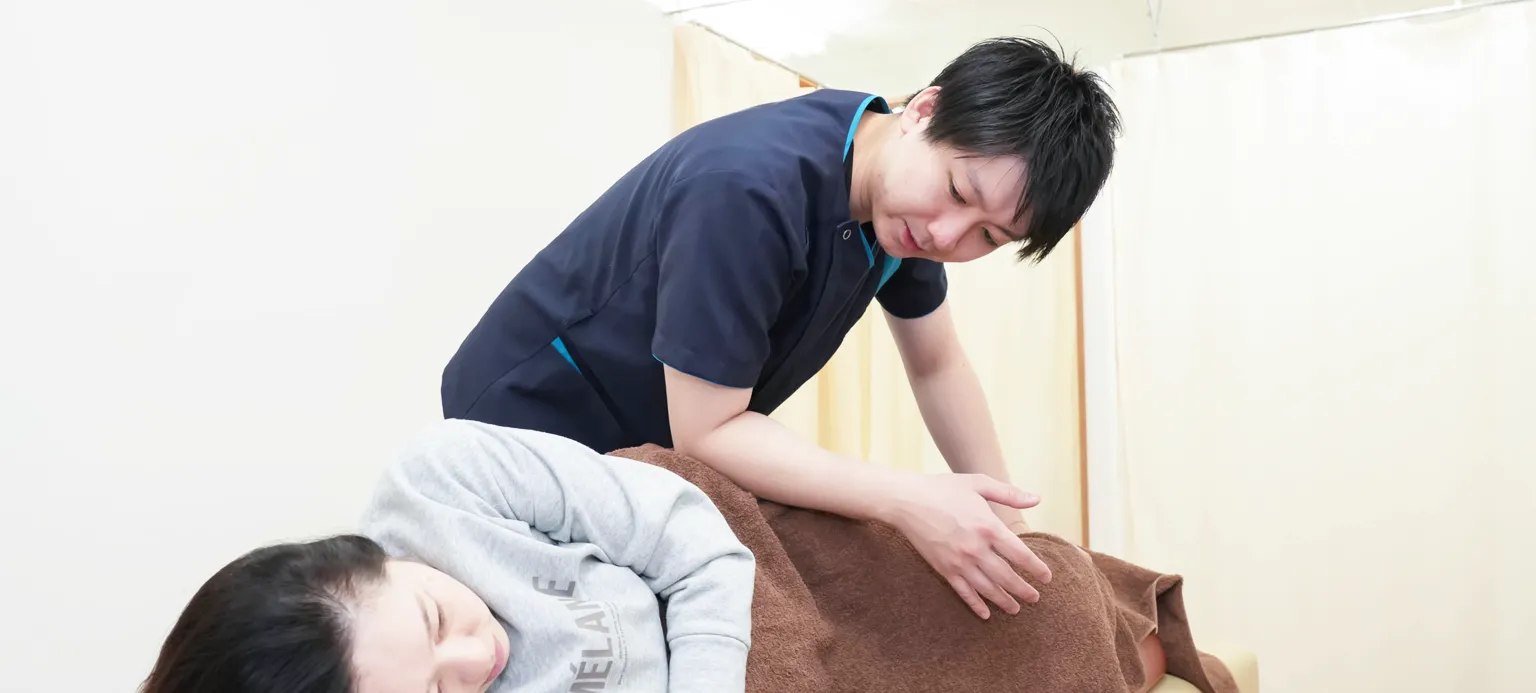 施術の模様