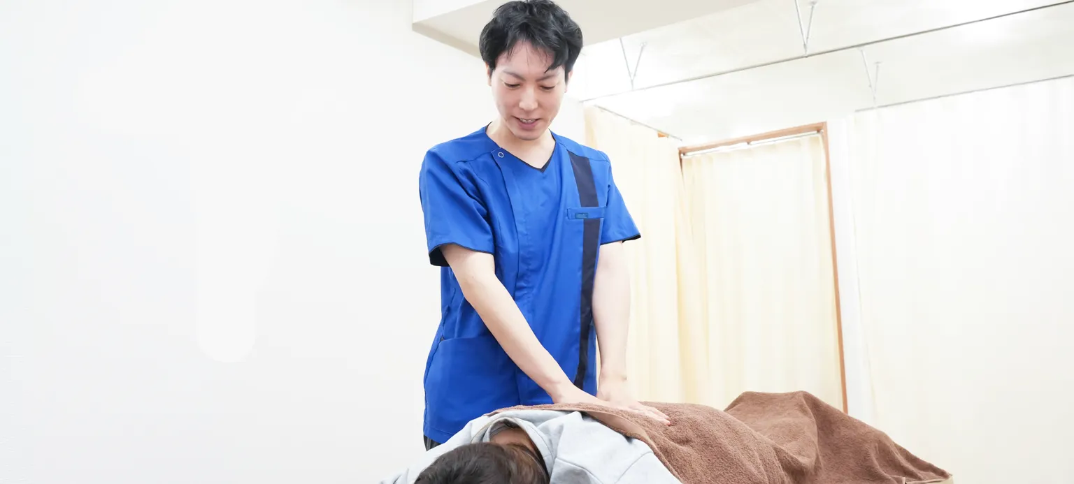 施術の模様