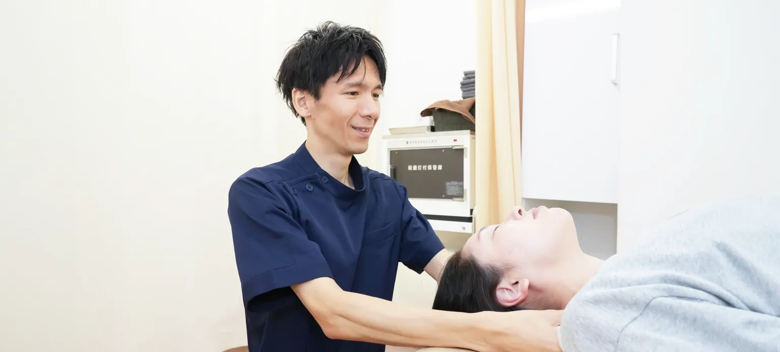 施術の模様